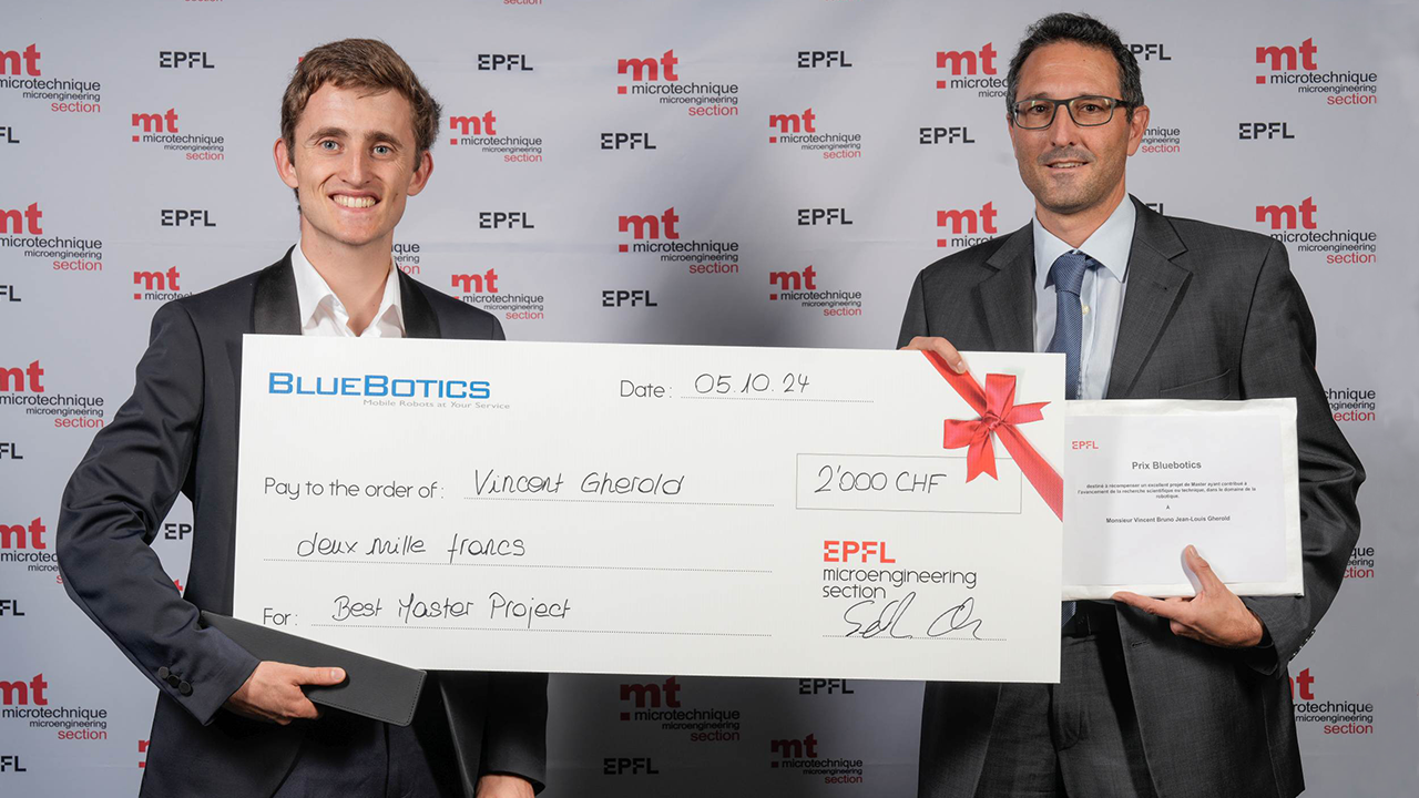 The Winner of the 2024 Prix BlueBotics Vincent Gherold