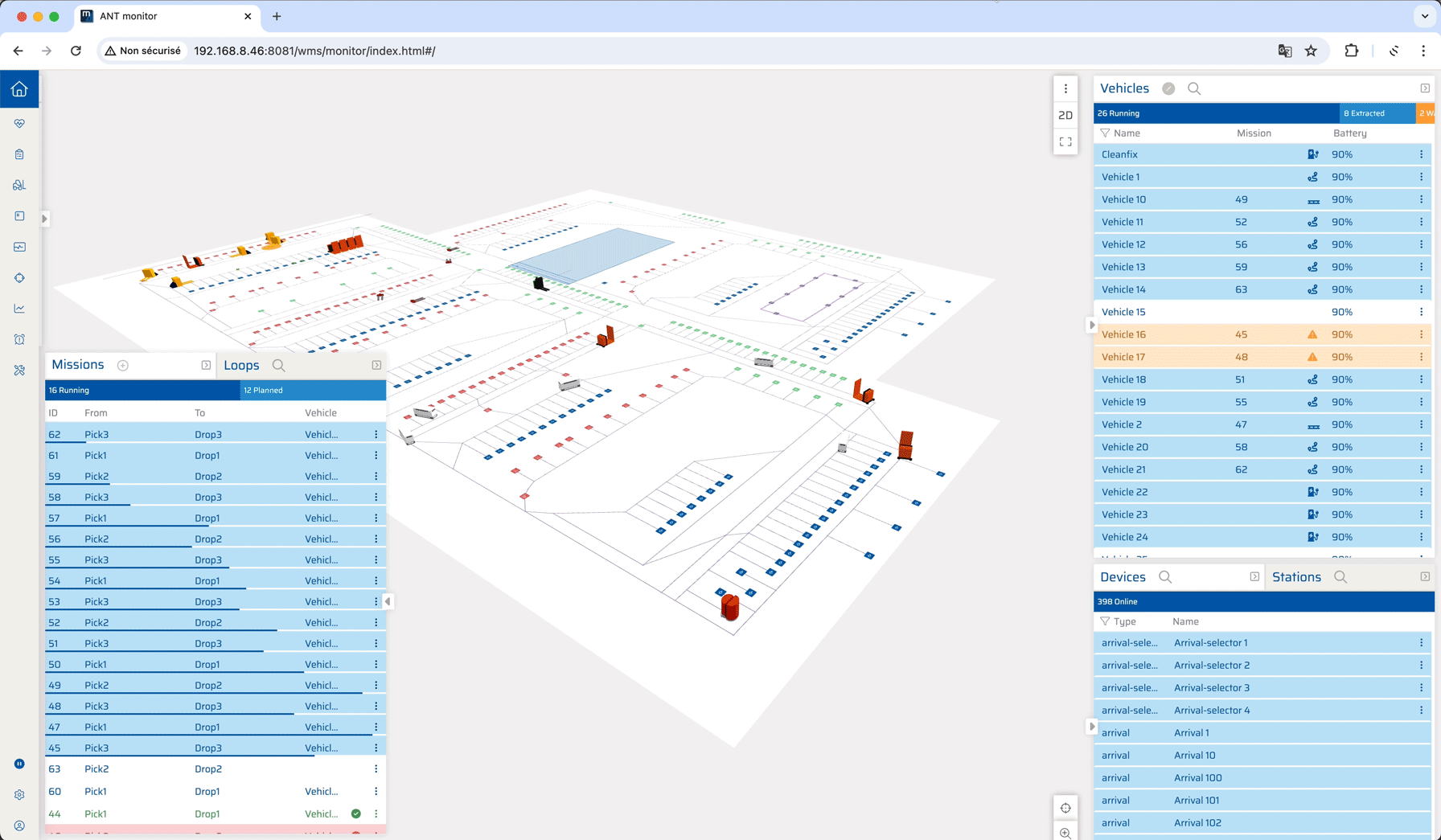 ANT-server-AGV-AMR-fleet-manager